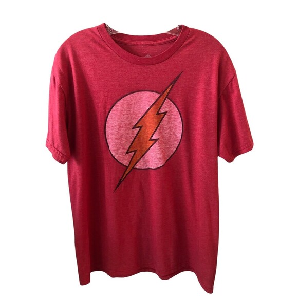 DC Comics Originals Men's The Flash Red Distressed T Shirt Tee Size Large - Picture 2 of 6
